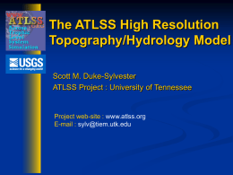 The ATLSS High Resolution Topography/Hydrology Model