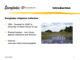 Everglades Litigation Collection