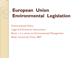 European Union Environmental Legislation