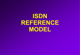 ISDN REFERENCE MODEL