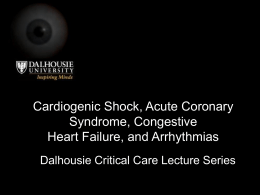 SCCM Online Critical Care Course: Cardiogenic Shock, Acute