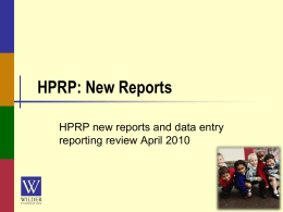 HPRP: New Reports - Minnesota's HMIS