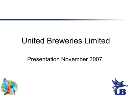 United Breweries Limited quarterly briefing – Apr 06