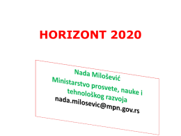 Marija Skłodowska Kiri akcije u okviru programa HORIZONT 2020