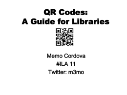 QR codes in the library