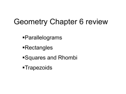 Geometry Chapter 6 review