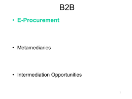 Characteristics of B2B Markets