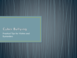Cyber Bullying - Exeter Township School District