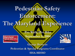 Pedestrian Safety Enforcement