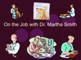 On the Job with Dr. Martha Smith