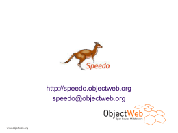 Speedo: a JDO open source implementation for persistency