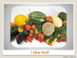 I Like Fruit - abcteach.com