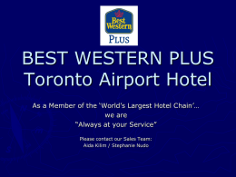 Best Western Toronto Airport West
