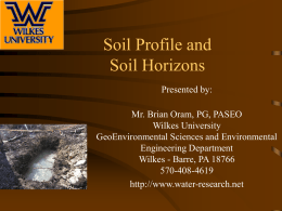 Soils, Infiltration, and On