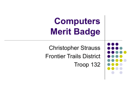 Computers Merit Badge - Boy Scout Troop 780