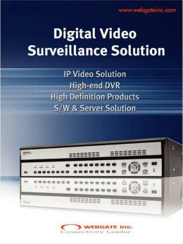 슬라이드 1 - WEBGATE | HD-CCTV solution provider