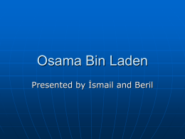Osama Bin Laden - Qatar University