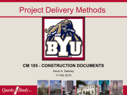 Project Delivery Methods