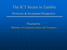 The Problem - Economics Association of Zambia