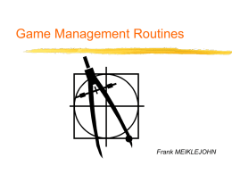 Game Management Routines - RugbyNet
