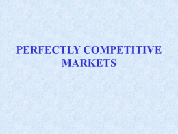 Definition of a Perfectly Competitive Market