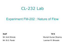 CL-232 Lab - Chemical Engineering, IIT Bombay