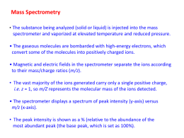 Mass Spectrometry - George Mason University