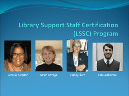 A National Certification Program for Library Support Staff