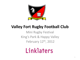 Valley Fort Rugby Football Club