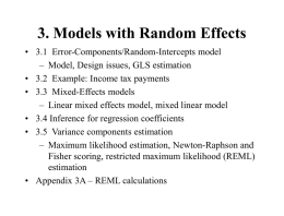 Basic Random Effects Models - Home