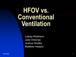 HFOV vs. Conventional Ventilation