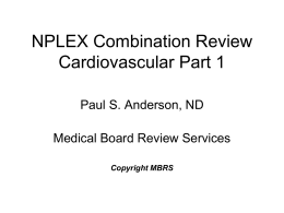 NPLEX Combination Review Chapter 1