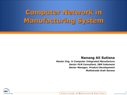 PLM & Digital Manufacturing &ndash; Industrial Engineering
