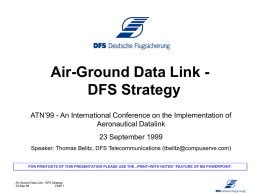 Data Link Strategie der DFS