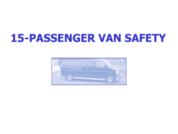 15-Passenger Van Safety