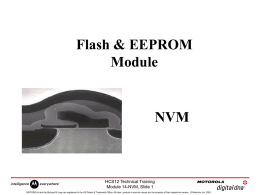 Flash & EEPROM Module