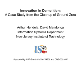 Innovation in Demolition