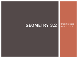 Geometry 3.2