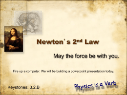 Newton’s 2nd Law