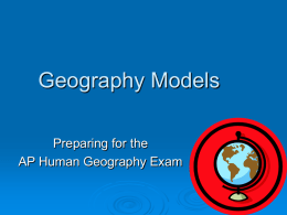 Geography Models