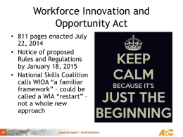 Workforce Solutions - Atlanta Regional Commission