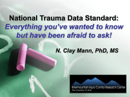Coverage and Comparability of Statewide Trauma Registries