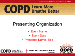 COPD Awareness and Education Campaign