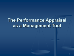 Performance Appraisal, Mentoring and Performance Plans