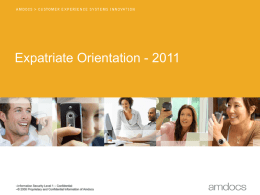 Expat-HR-Orientation - Amdocs | Telecommunications