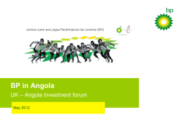 Alan Martin, Angola Chief Financial Officer, BP