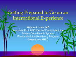 Getting Prepared to Go on an International Experience