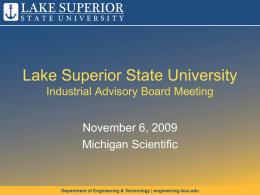 Lake Superior State University Engineering Advisory Board