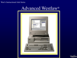Advanced Westlaw