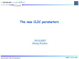 CLIC main linac acc. structure